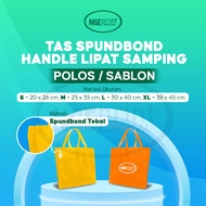 Tas Spunbon Sablon Custom [LIPAT SAMPING] / Goodie bag Custom Sablon / Tas Spunbond 20 X 26 / Tas Spunbon 25 X 35 / Tas Spunbon 30 X 40, 38 x 45 cm