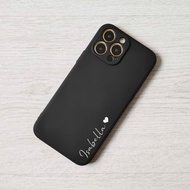 黑白英文書法 全包手機殼iPhone 16 15 14 Pro Max Plus