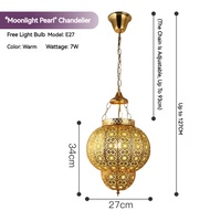 Moroccan Chandelier Etched Chandelier Gold Iron Ceiling Chandelier Kitchen Island Dining Room Hallwa
