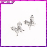 E-WOITD 2pcs Rhinestone Decor For Clip On Earbuds Open Ear Decorative Zirconia Earphone Accessories 