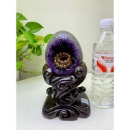 Collectibles Height 22 Width 13 Premium Uruguay Amethyst Dinosaur Eggs 2.3kg with High-End Sandalwoo