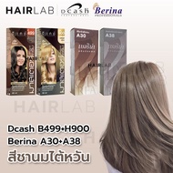 เซตสีผมชานมไต้หวัน เบอริน่า ดีแคช Dcash Master Berina Set A30+A38 สีผมเบอริน่า สีย้อมผม ครีมย้อมผม ส