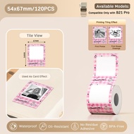 NIIMBOT B2pro Thermal Printer Sticker Label Custom Photo Picture Tag Waterproof Sticker Nama