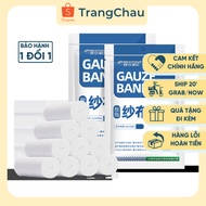 Sterilized medical gauze bandage roll, wound bandage, breathable hemostatic fixation gauze pad