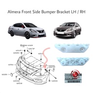 Nissan Almera Front Bumper Side Bracket LH / RH 62224-3BG0A 62225-3BG0A White Plastic N17L