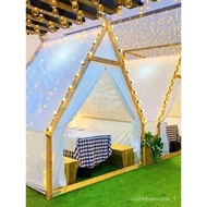 🚢Internet Celebrity Outdoor Tent Triangle Tent Tourism Camping Tent Triangle Dining Tent Tent Outdoor Camping Restaurant