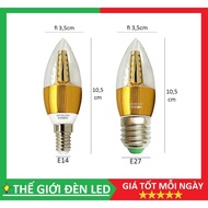 5W chili Led light bulb E14, E27 warm yellow white light