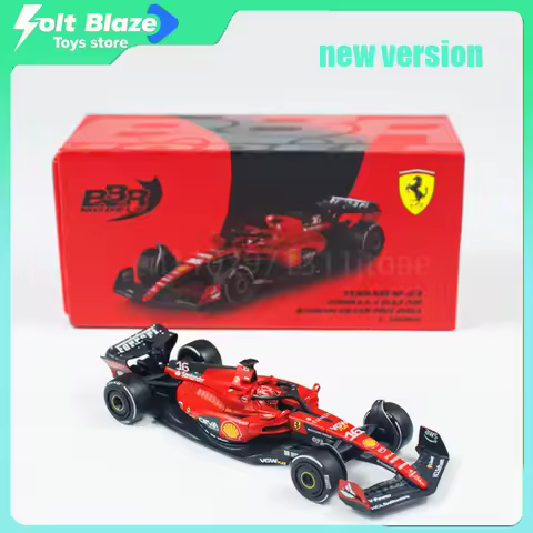 BBR 1/64 Ferrari SF23 #16 #55 F1 Car 2023 Bahrain Model Car Simulation Static Display Alloy Cars Mod