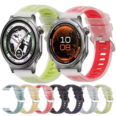 20mm 22mm Silicone Band for Oneplus Watch 4 3 2 Lite Jelly Color Strap OPPO Watch S X3 X2 Wristband 