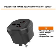LDNIO Z7 Travel Adapter Conversion Socket Power Strip Converter Universal Adapter UK Plug 100-250V~5