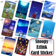 Snoopy Ezlink Card Sticker