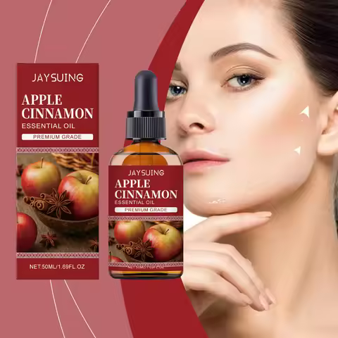 Moisturizing Essential Oil Natural Organic Apple Cinnamomum Cassia Oil for Face Hair Nail Vitamin E 