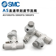 SMC with Scale Throttle Valve AS1002FS/AS2002/AS3002/AS4002-04/06/08/10/12 Ready Stock Shipped