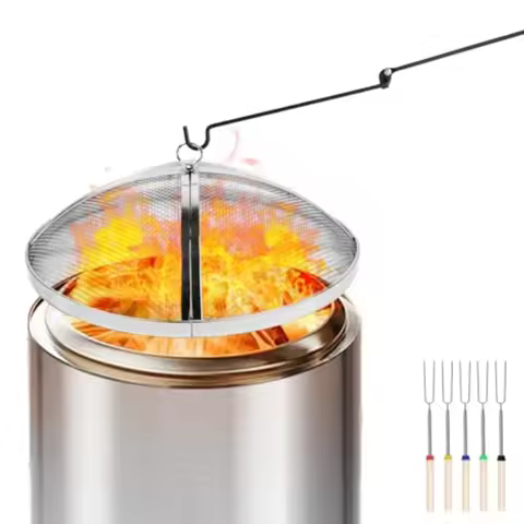 Fire Pit Protector Screen Compatible with Solo Stove Stainless Steel Mesh Fire Pit Spark for Solo St