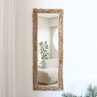 HY-6/Log Dressing Mirror Full-Length Mirror Floor Mirror Home Wall Mount Full-Length Mirror Girl Bedroom Girl Three-Dime