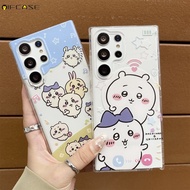 For Huawei Y9s Y9 Y7 Y6 Pro 2019 2018 Y7p Y6p Y5p 2020 Phone Case Cute Chiikawa Usagi Hamster Rabbit Bunny Cartoon Transparent Clear Simple Soft Silicone Casing Cases Case Cover