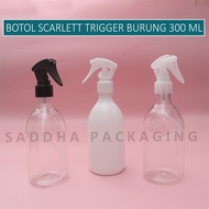 Scarlett 300ml Trigger Bird Bottle 300 Spray Bottle/ RefillML Transparent Spray Bottle Refill 300 Re