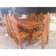 narra wood dining set, seaters with sexy chairs