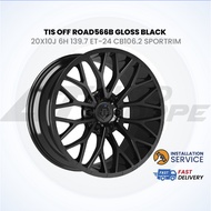 TIS OFF ROAD566B Gloss Black 20X10J 6H 139.7 ET-24 CB106.2 SPORTRIMS RIM (1Piece)