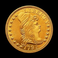 1795 Free Gold Coin Retro Commemorative Coin Crafts Collection 1.8 HKYN