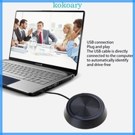 KOK Mic Omnidirectional PC Computer Condenser Mic for Meeting Class Plug for Play