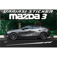 Mazda 3 Minimalist Stickers, All New Mazda 3 Car Exterior Accessories