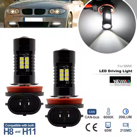 LED H8 H11 Fog Lamp for BMW 1Series E81 E87 E82 E88 2Series F22 F23 3Series E46 Canbus Bimmer Headli
