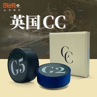 CC Leather Head British Billiard Cue Small Head Black Eight 8 Snooker Tip Billiard Supplies Accessor