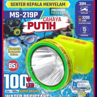 Barangunik2021-Senter Kepala Selam 80 Watt Mitsuyama MS-216 Cahaya Putih/ Kuning/Senter kepala Divin