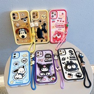 Fpr Redmi note 14 13 12 11 pro 14C 13C 12C 11S 4G 5G DIY 3D Cartoon Animal Face Soft Tpu with Bracel