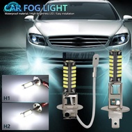 OPENMALL 24V H1/H3 Truck LED Fog Light Bulbs 7020 20SMD Waterproof Anti-Fog Lamp Front & Rear Fog Li
