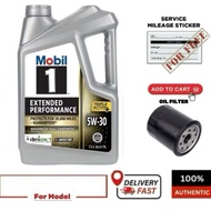 120766 Mobil 1™ Extended Performance SAE 5W30 fully synthetic engine oil (4.73 liter) protects for 2