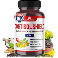 CORTISOLShield9-in-1-+AshwagandhawithPhosphatidylserine,,St.John'sWort,RhodiolaRosea-RelaxationSuppo