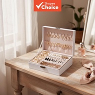 C Form Heart Pearl Geometric Gold Metal Earring Set Crystal Design Ladies Jewelry