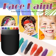 Rainbow Face Paint Stick Washable Cosplay Party And Makeup Colors Cup 6 World N7g7