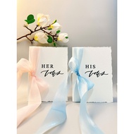 Wedding bow 108 - Wedding promise vows card |Wedding Vows |SHI1990