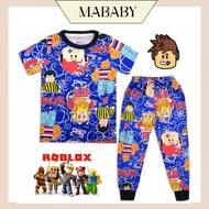 (1Y-11Y) Blue R0BL0X Cotton Kids Pajamas/Sleepwear For Children BLUE R0BL0X/-Bluecolor R0BL0X (Earlo