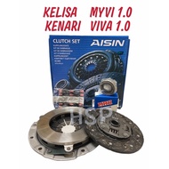 KENARI KELISA MYVI 1.0 VIVA 1.0 CLUTCH KIT SET AISIN (WITH FLYWHEEL OIL SEAL & CLUTCH BEARING)