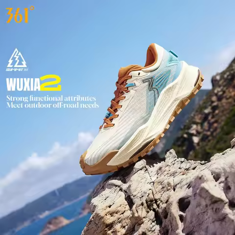 361 Degrees WUXIA 2 Running Shoes Light Breathable Cushioning Non-Slip Soft Outdoor Hiking Versatile