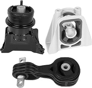 3PCS Engine Motor Mount Transmission Mount and Torque Strut Mount Set Compatible with Honda Civic 20