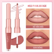 bayfree 2-In-1 Lip Liner & Lip Stain Long Lasting Waterproof High Pigment Matte Lip Makeup