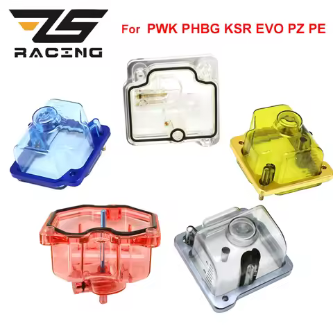 ZS Racing Motorcycle Carburetor Transparent Float Bowl Clear Bottom For PWK PHBG KSR EVO PZ PE Carbs