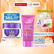 Sunscreen Combo (KOREA) Physical Hybrid Chemical 7 Akala Filters 50ml & Akala Restorative Whitening 