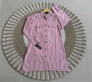 Tunik Hara Motif Salur/atasan Santriwati / Atasan santri putri / Blouse hara / blus hara/haviar