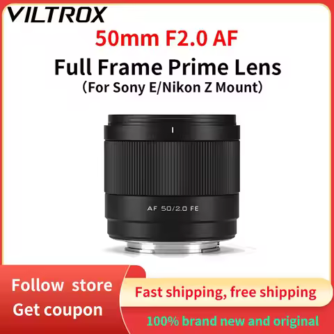 Viltrox 50mm F2.0 Air For Sony E Nikon Z Mount Cameras Full Frame Large Aperture Portrait Prime Came