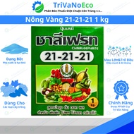 Foliar Fertilizer 21-21-21+TE mixed imported from Thailand 1kg box (Yellow Nong-Tri Van Nong Company