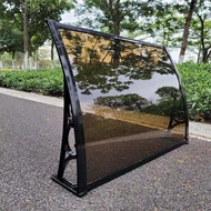 Aluminum Alloy Canopy Outdoor Window Rain Door Eaves Awning Home Outdoor Rainproof Balcony Sunshade 