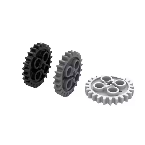 10PCS 3648 24505 Gear 24 Tooth 2nd Version Axle Hole Bricks Toys For Technical MOC Buildings Blocks 