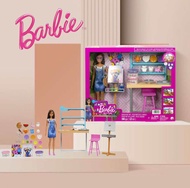 พร้อมส่ง Barbie Relax and Create Art Studio Doll (11.5 Inch) Over 25 Creation Accessories for Making