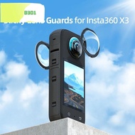 B3D1 กล้องแอคชั่นแคม กล้องสำหรับกีฬา สำหรับ X2 ที่ครอบป้องกัน ตัวป้องกันเลนส์แบบเหนียว สำหรับ X3 สำหรับ Insta360เลนส์คู่ สำหรับ Insta360ฝาปิดเลนส์ สำหรับ Insta360เลนส์ป้องกัน สำหรับ Insta360 LENS guards